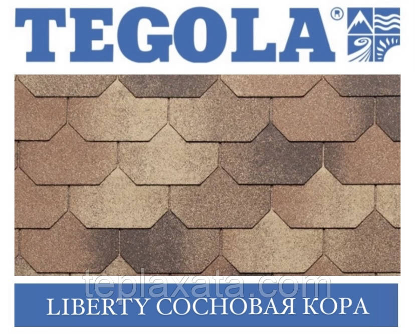 Черепиця TEGOLA (Premium) Liberty Соснова кора