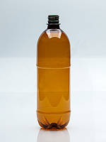 Пляшка пластикова. PET, Ø28 мм, 1000 мл, коричневий, газ. дно (арт. 1.018)