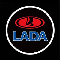 Подсветка дверей с логоипом LADA .Лазерная проекция с логотипом Лада 4шт.