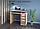 Сучасний прямий маленький робочий письмовий стіл для ноутбука 90 см однотумбовий з шухлядами Вуді 90 Летро, фото 3