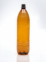 Пляшка пластикова 1,5л 15.011 газ. дно, 28 мм, коричн. (120)