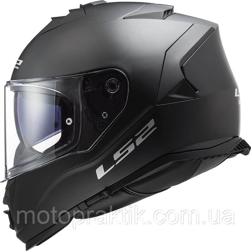 LS2 FF800 STORM SOLID MATT BLACK, XS Мотошолом інтеграл з окулярами