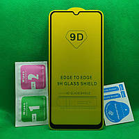 Защитное стекло для Samsung Galaxy A02s A025 Full Glue 9D 9H на весь экран телефона клей по всей поверхности