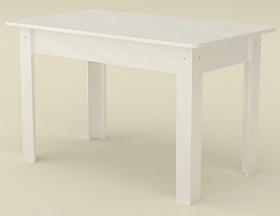 Кухонний стіл Компаніт КС-5 розсувний дсп білий