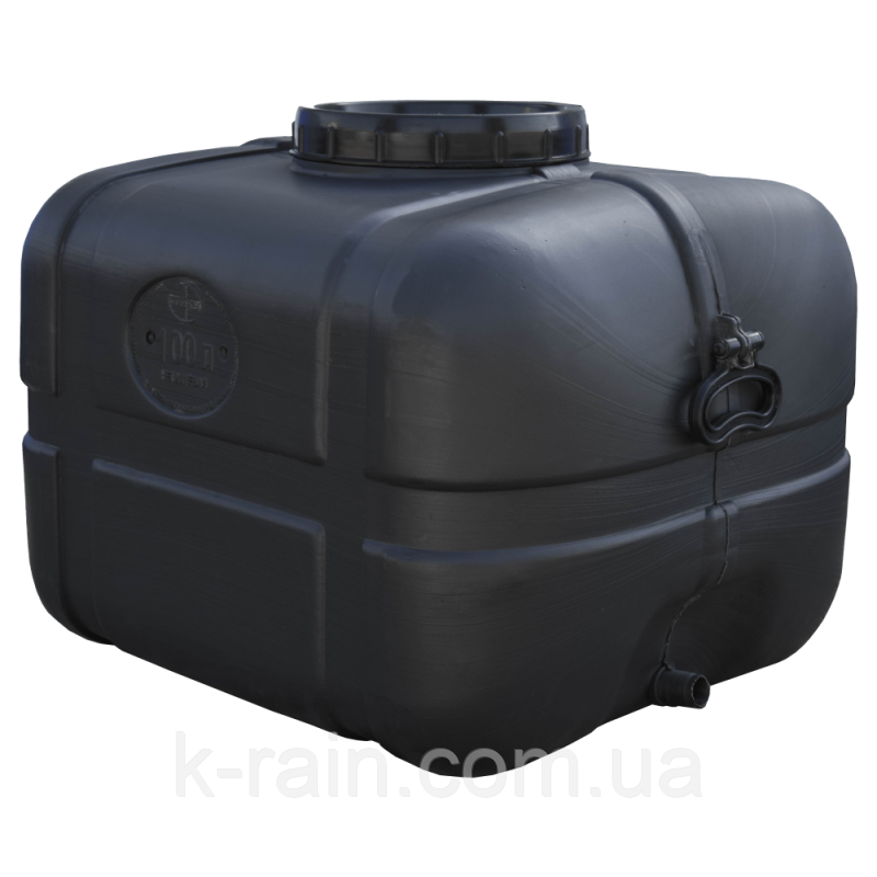 БОЧКА 100 Л ПРЯМОУГОЛЬНАЯ НЕПИЩЕВАЯ ЧЕРНАЯ