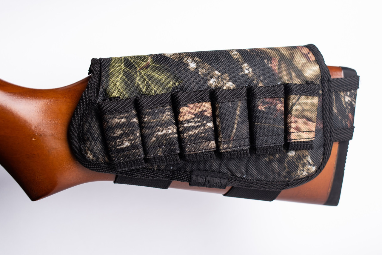 Патронташ на приклад 6 патронів. "Преміум" лівий Клен 12, 16 калібр, фото 1