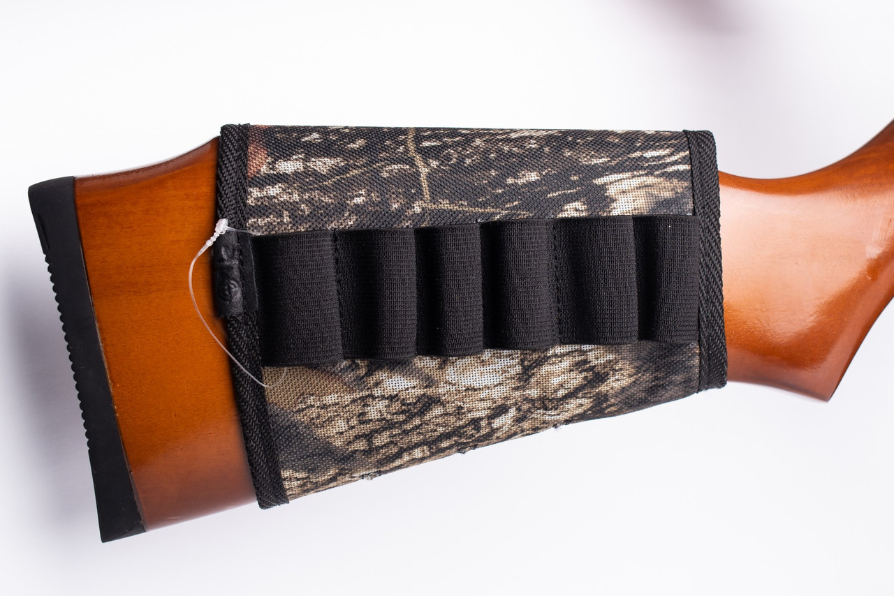 Патронташ на приклад на липучці "Преміум" тканина Клен 12, 16 калібр, фото 1