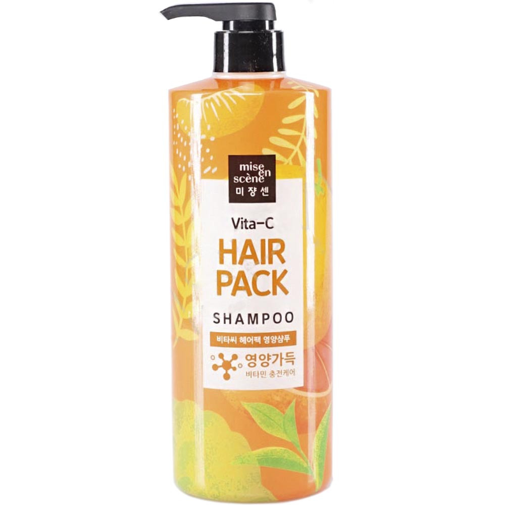 Шампунь з вітаміном С для сухого волосся Mise en Scene Vita‐C Hair‐Pack Nourishing Shampoo 1500 мл