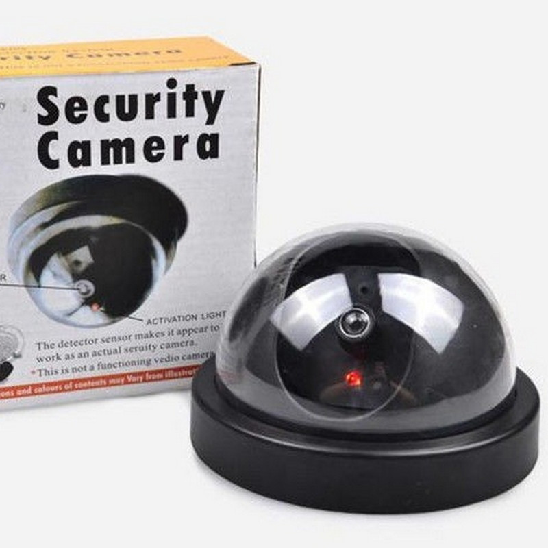 Муляж купольной камеры видеонаблюдения с индикацией с датчика движения видеокамера обманка Security Camera - фото 1 - id-p1386899814