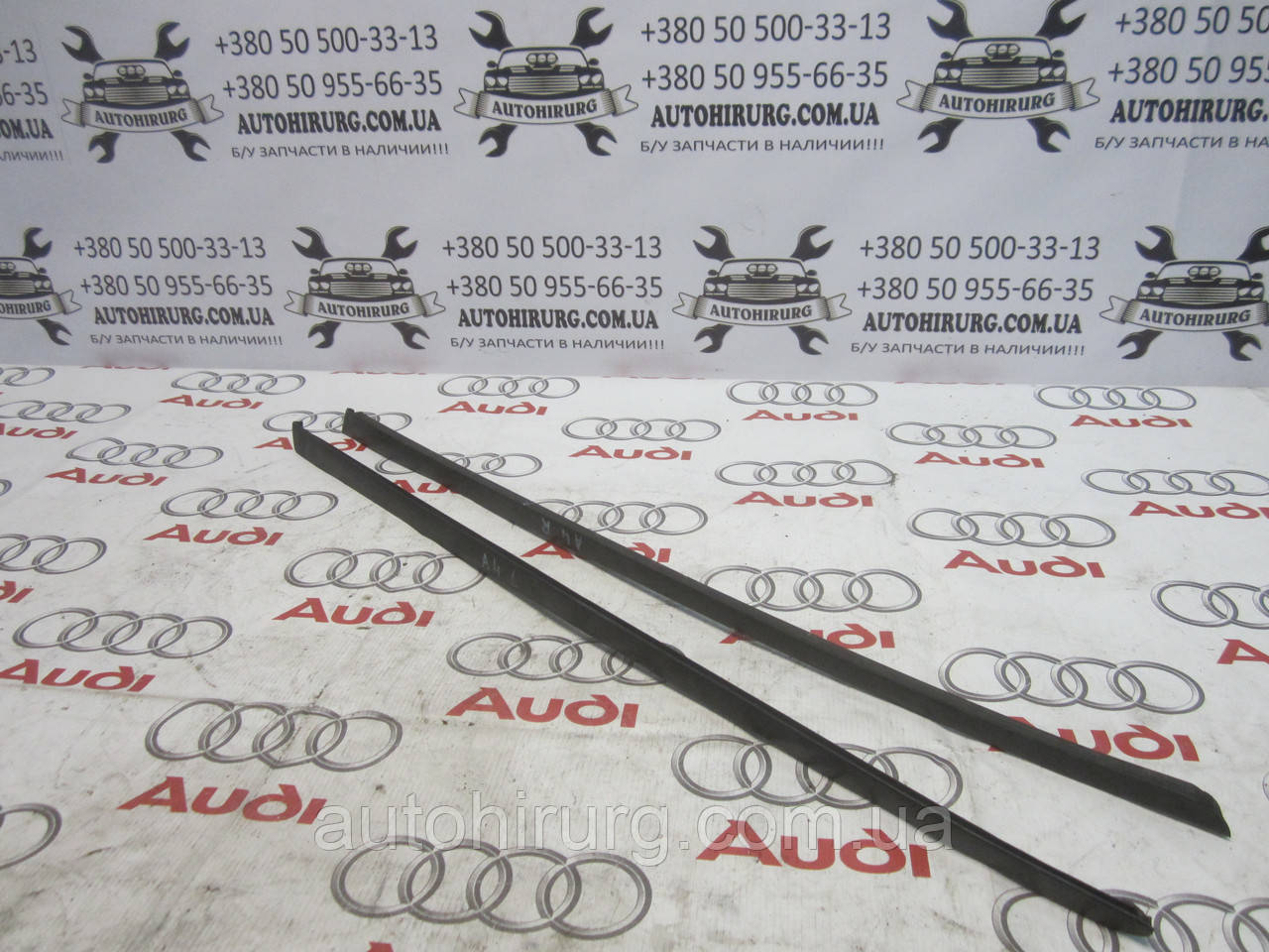 Молдинг під скло передніх дверей audi a4 b6