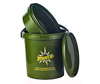 Ведро для прикормки Carp Bucket Green 11 litre Dynamite Baits DY501