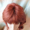 Перука каскад подовжений з канекалона яскраво-рудий Е-3460 -R35, фото 7
