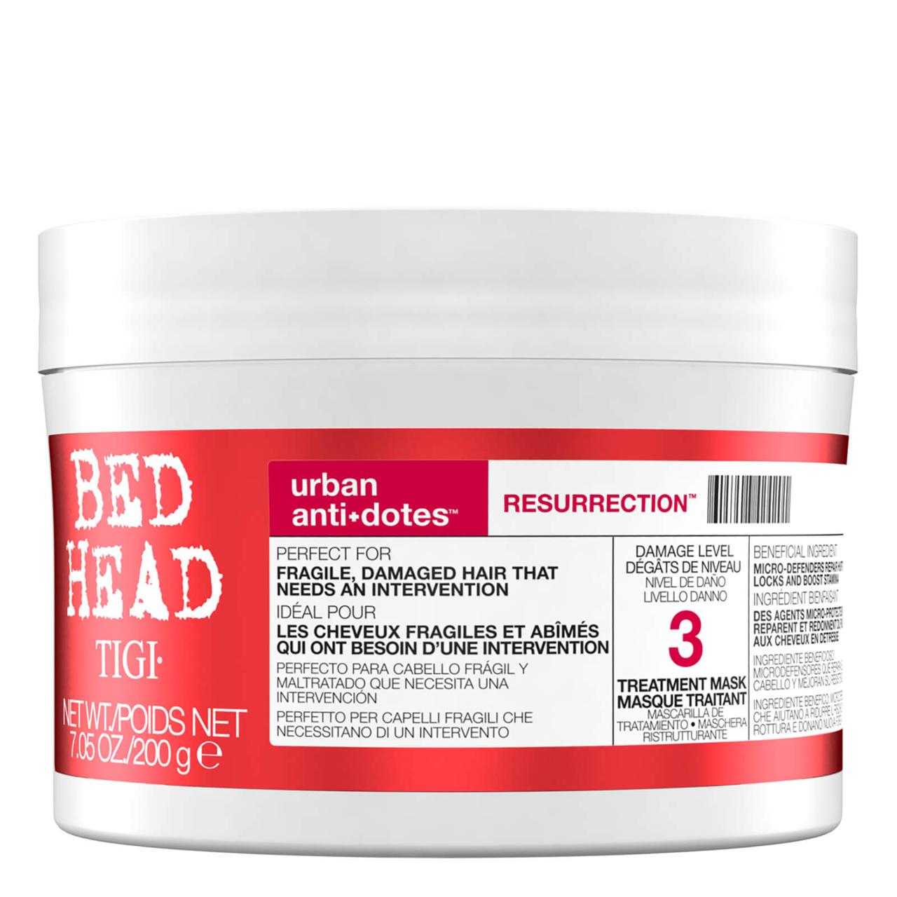 Маска для ламкого та сильно пошкодженого волосся TIGI Bed Head Urban Antidotes Resurrection Treatment Mask, 200 мл