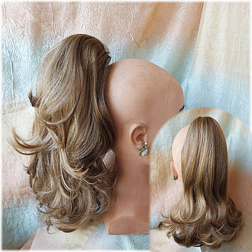 Хвіст двухсторонній волнистий на крабі світло-русявий мікс 3746-12Н124