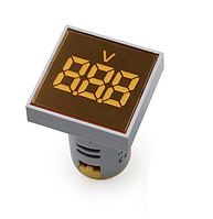 Вольтметр AC 22мм 20-500В - жовтий