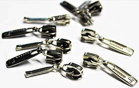 Бігунок для металлічечкой блискавки №3 колір св. нікель, т. нікель (Туреччина)