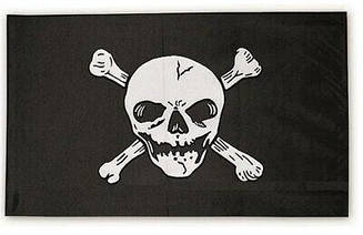 Прапор піратів «Веселий Роджер» FLAGGE MOTIV PIRAT (JOLLY ROGER)