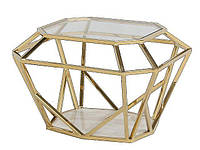 Кофейный столик современного геометрического металлического золото Rizer 45/55/65 см