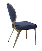 Современный мягкий стул в стиле гламурного синего Cassariano 45/55/89 см