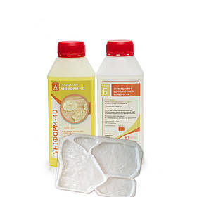 Поліуретан для форм Уніформ-70 білий упаковка 1 кг (0,5кг+0,5кг)