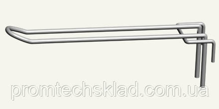 Гачок подвійний на сітку 50х50 мм, довжина — 100 мм