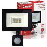 LED прожектор з датчиком руху VARGO 20W 220V 6500K (V-330320)