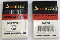 Иглы для промышленного оверлока Soontex DC*27 №65 ВР (для трикотажа)