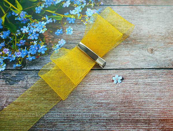 Сітка декоративна 4-4,5см., жовта HHYM-40-3