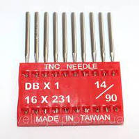 Иглы для прямострочных швейных машин TNC Needle DB*1R №90 тонкая колба