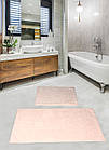 Набір бавовняних килимків для ванної кімнати Diva 60*100+50*60 Gross Cream колір кремовий