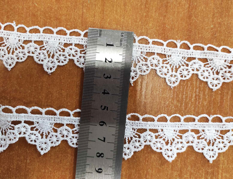 М082С. Мереживо синтетичне біле 3 см, фото 1