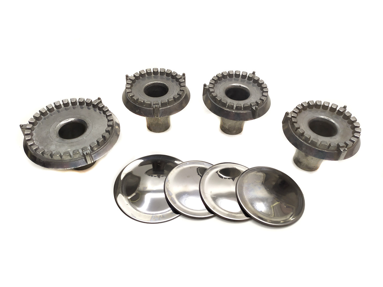 Комплект пальників Електа з кришками з нержавіючої сталі, фото 1