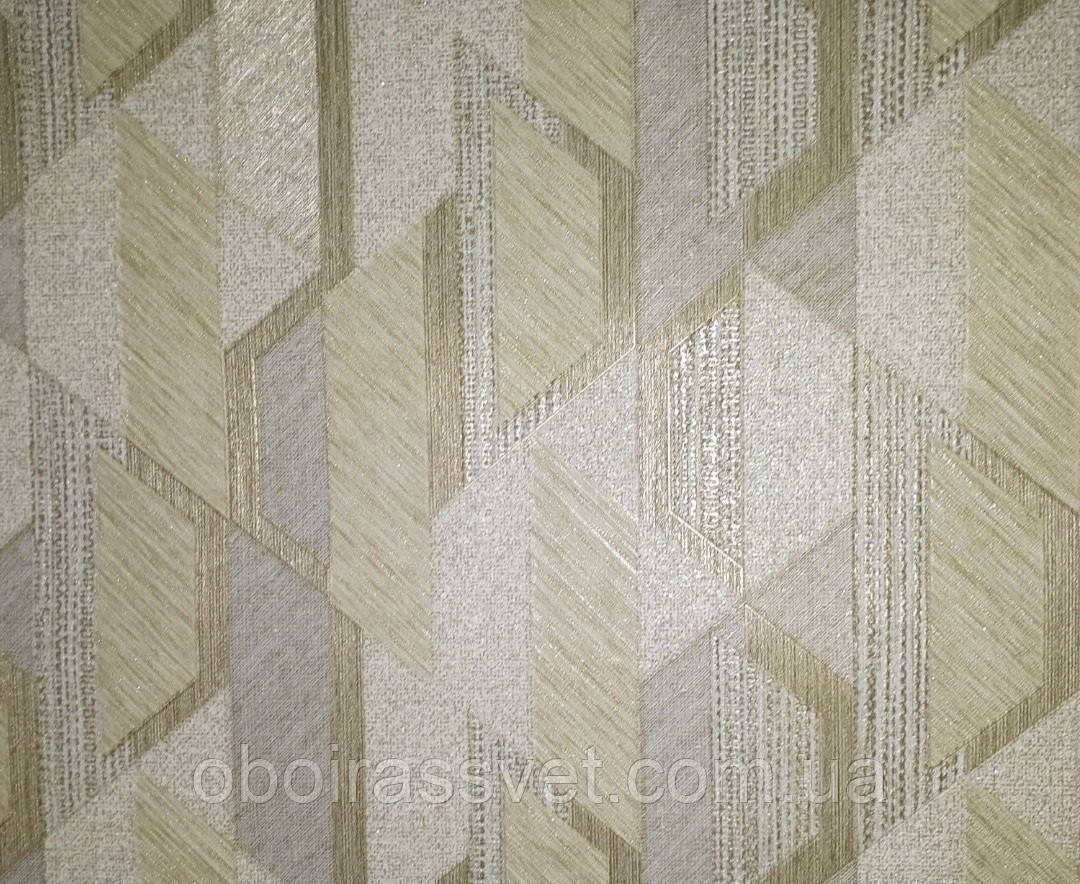 Шпалери Вектор 525-04 вініл гарячого тиснення на флізеліні, довжина рулону 10 м, ширина 1.06 м