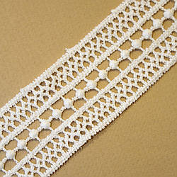 Мереживо макраме матове (гіпюр) / колір айворі / ширина 3,5 см / замовлення від 1 м