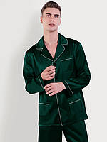 Чоловіча піжама шовкова зелений смарагдовий  (размер S - XXXL 42-56), фото 5