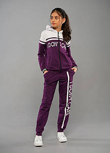 Дитячий спортивний костюм для дівчаток Sansa Фіолетовий Турецький на весну осінь літо