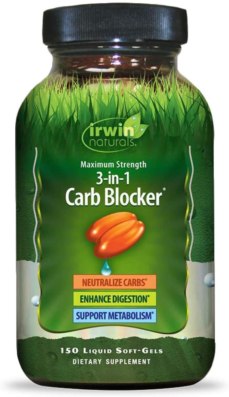 Irwin Naturals 3-in-1 Carb Blocker 150 гелевих капсул