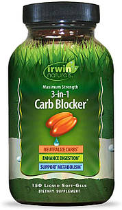 Irwin Naturals 3-in-1 Carb Blocker 150 гелевих капсул