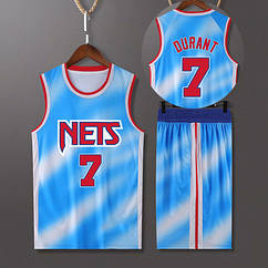 Баскетбольна блакитна форма 318 7 Бруклін Ніс Durant No7 Brooklyn Nets
