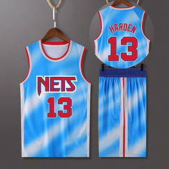 Блакитна баскетбольна форма Харден 13 Бруклін Нетс Harden Brooklyn Nets 2020-21