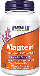 Now Foods Magtein Magnesium L-Threonate 90 капсул