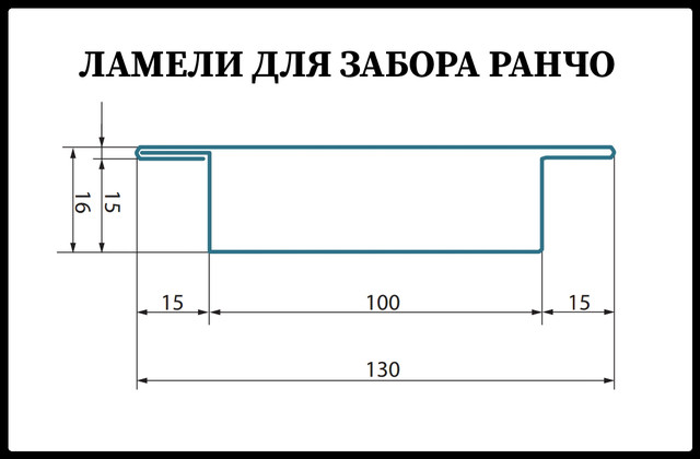 Ламели Ранчо чертеж