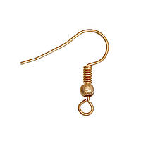 Швенза позолочена 14К Finding Основа для сережок Золотистий 20 мм х 19 мм 0.7 мм Ціна за 1 штуку