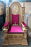Трон для Священнослужителя під світлий лак, фото 5