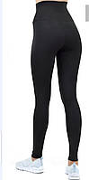 Жіночі легінси довгі (Чорні) для фітнесу, шоги, спорту