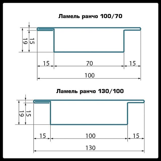 Ламель для забору ранчо