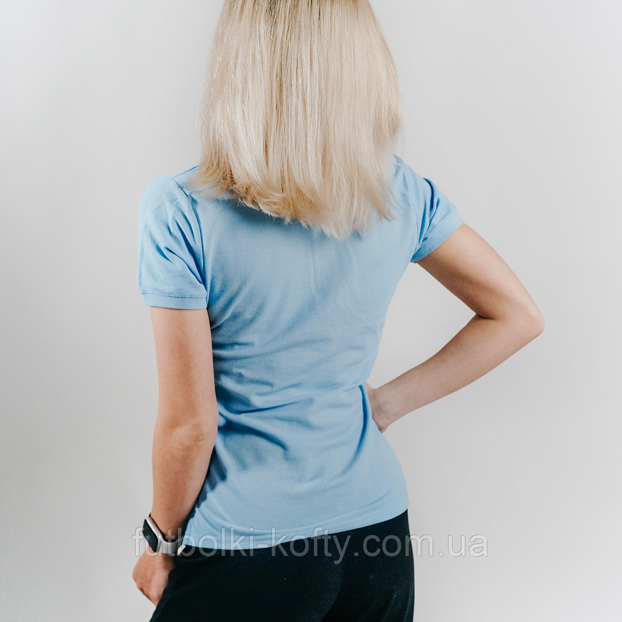 Жіноче поло фіолетове 65/35 Polo lady-fit Fruit of the Loom,L, фото 1