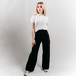 Футболка поло жіноча біла преміум Premium polo lady-fit Fruit of the Loom,XS