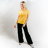 Жіноче поло жовте 65/35 Polo lady-fit Fruit of the Loom,L, фото 5