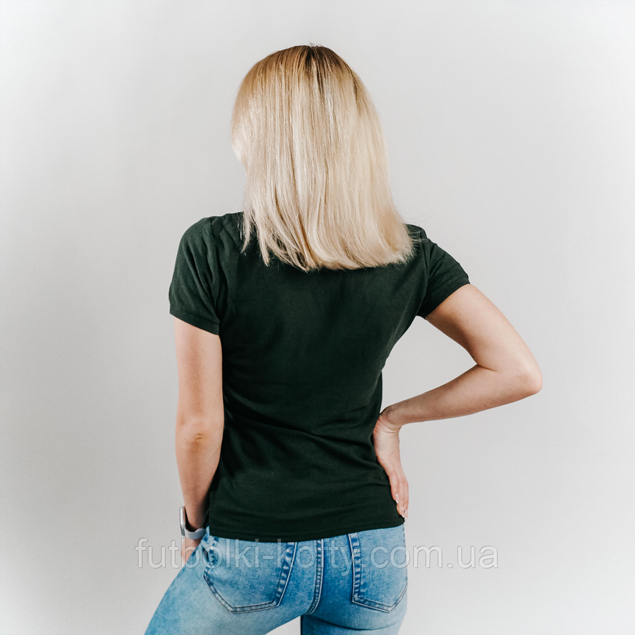 Жіноче поло зелене (темно-зелений) 65/35 Polo lady-fit Fruit of the Loom,2XL, фото 1